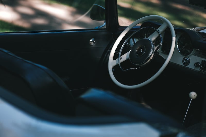 Car on a road trip